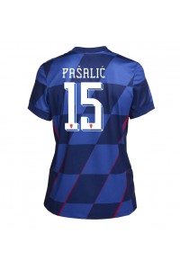 Kroatië Mario Pasalic #15 Voetbaltruitje Uit tenue Dames EK 2024 Korte Mouw